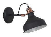 Светильник настенный WML-425 C62  черный + медь (Amsterdam,1х E27, 40Вт, 230В, металл) Camelion