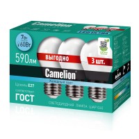 Camelion LED7-G45-D/845/E27 (Эл.лампа светодиодная 7Вт 220В ПРОМО 3)