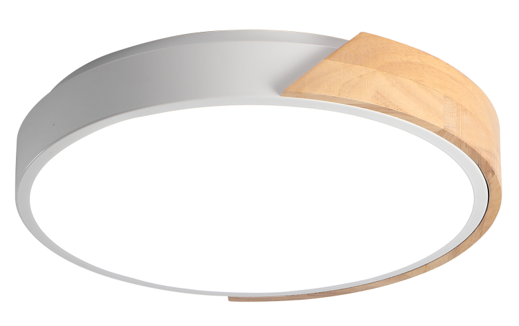 Светильник PPB Sсandic-R 90w 3000-6500K W/W (белый) с деревянной планкой IP20 D480*50 Jazzway
