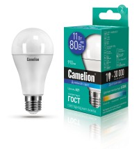 Эл.лампа светодиодная 11Вт LED11-A60/865/E27 (11W=80Вт 910Lm)  Camelion