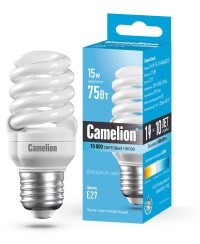 Лампа люминесцентная энергосберег LH 15  FS-T2-М  /842/E27 Холодный белый Camelion