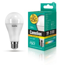 Эл.лампа светодиодная 15Вт LED15-A60/830/E27 (15W=125Вт 1280Lm) Camelion