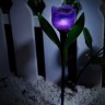 Садовый светильник на солнечной батарее "Лиловый тюльпан". Белый свет.USL-C-453/PT305 Uniel