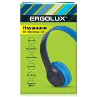 Наушники накладные беспроводные ELX-BTHP01-C06 (FM, MP3, микрофон, Синие, Коробка)ERGOLUX