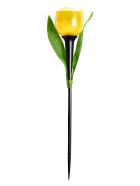 Садовый светильник на солнечной батарее "Желтый тюльпан". Белый свет. USL-C-452/PT305 Uniel