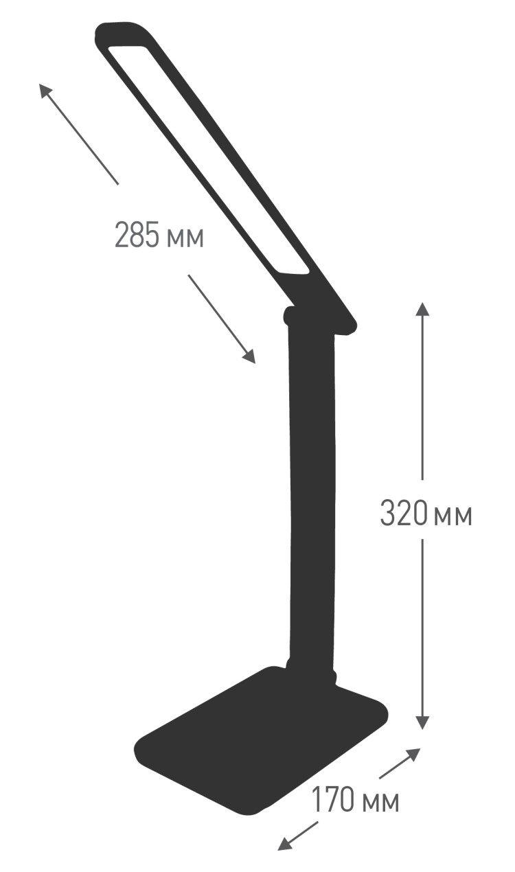 Светильник настольный,  730 С01 белый (LED 11 Вт, 3 уровня яркости)  Ultraflash