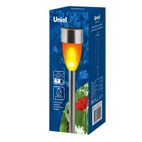 Садовый светильник на солнечной батарее «Металлический факел». 10 светодов. USL-S-187/MM360 Uniel