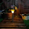 Садовый светильник на солнечной батарее «Металлический факел». 10 светодов. USL-S-187/MM360 Uneil