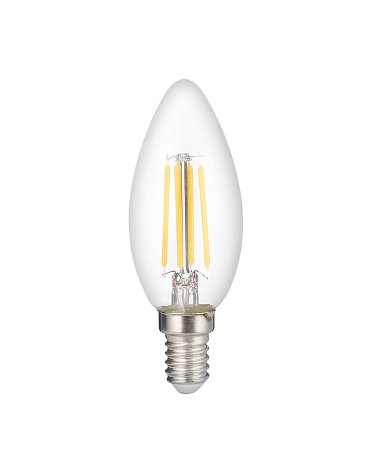 Лампа светодиодная свеча PLED OMNI C35 8W E14 3000K CL (8W=75Вт, 760Lm) 230/50 Jazzway