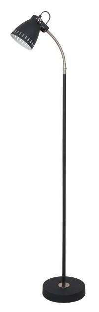 Светильник  напольный KD-428F  С02  чёрный (New York, 1х E27, 40Вт, 230В, металл) Camelion