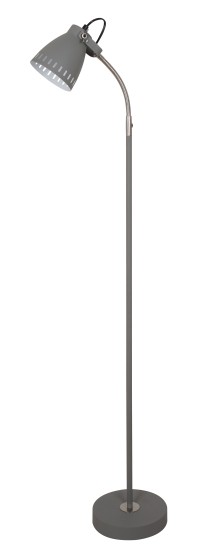 Светильник  напольный KD-428F  С08  серый (New York, 1х E27, 40Вт, 230В, металл) Camelion