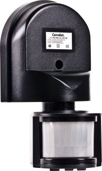 Электронный сенсор включения освещения  LX-16С черный (настенный,180гр., 1200W) Camelion