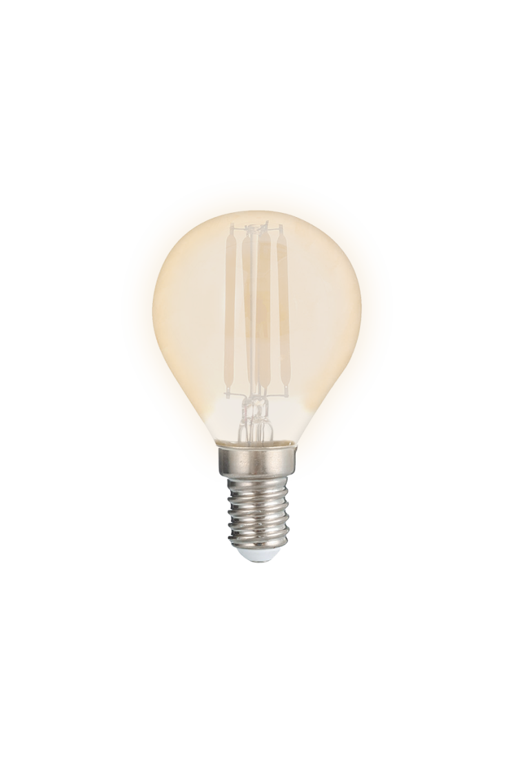 Лампа светодиодная шар PLED OMNI G45 6W E14 3000K Gold (6W=60Вт, 540Lm) 230/50 Jazzway