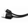 Кабель USB-Type C ПРОМО ELX-CDC02P-C02(2А, 1м, Черный, Зарядка+Передача данных, Пакет) ERGOLUX