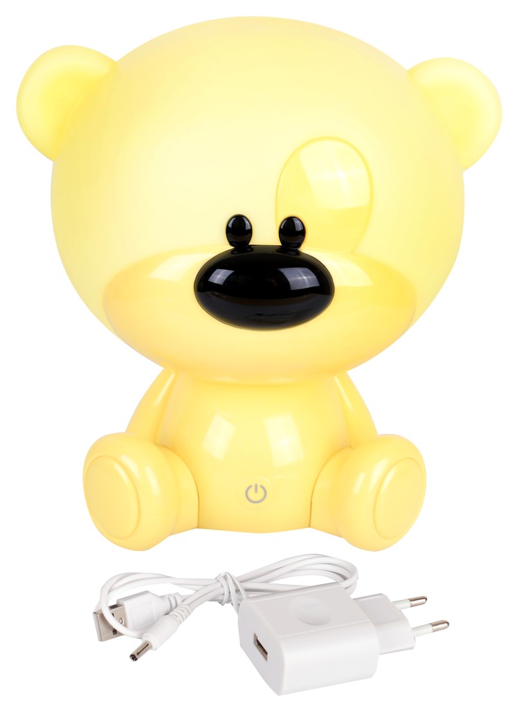Camelion KD-896  C07 желтый LED(свет-к наст, 3 Вт, диммир.,мишка большой)
