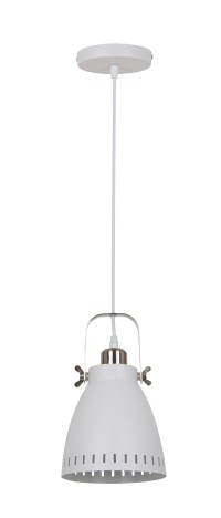 Светильник  подвесной PL-428S-1  С71  Белый + хром ( New York,  1х E27, 40Вт, 230В, металл) Camelion
