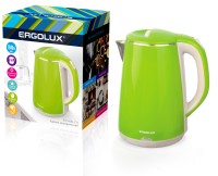 Чайник нерж.сталь/пластик ELX-KS06-C16 светло-зеленый (1.8л, 220--230В, 1500Вт) ERGOLUX