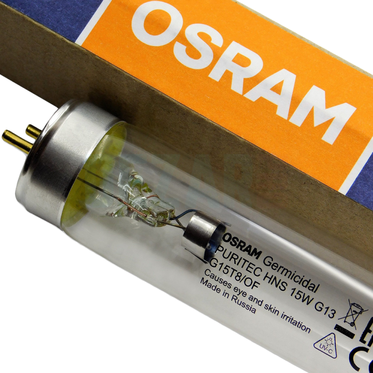 Лампа бактерицидная HNS 15W G13 d26х438 UVC 253,7nm без озона OSRAM